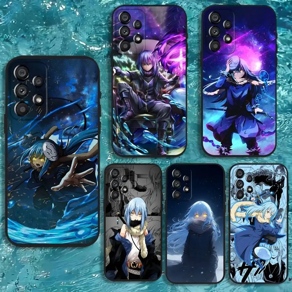 

T-Tensei Slime R-Rimuru Anime Phone Case For Samsung Galaxy A20,A21s,A22,A31,A32,A52,A53,A72,73,A80 Soft Black Cover