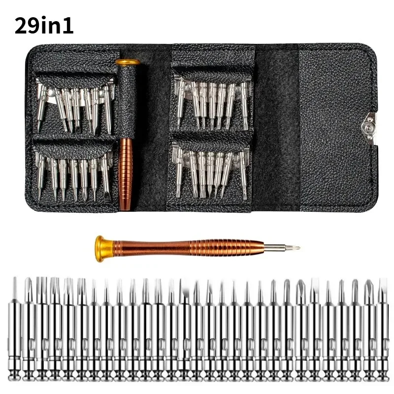 29 In 1 Mini Precision Screwdriver Tool Kit Portable Screwdriver Bits Tool Set Pocket Tools Professional Electronics Repair Tool