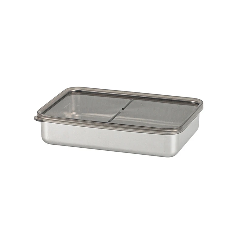 Food Storage Container Stainless Steel Kitchen Storage Box With Leakproof Lid Kitchen Accessories