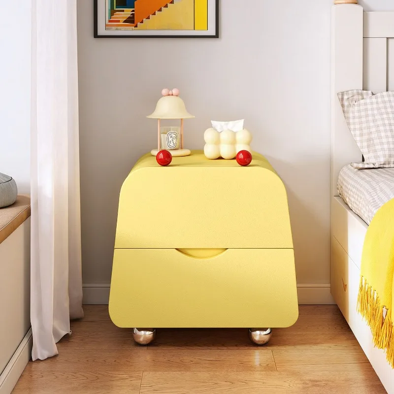 Dopamine solid wood bedside table cartoon creative bedside table, cute household bedroom side few small storage cabinets