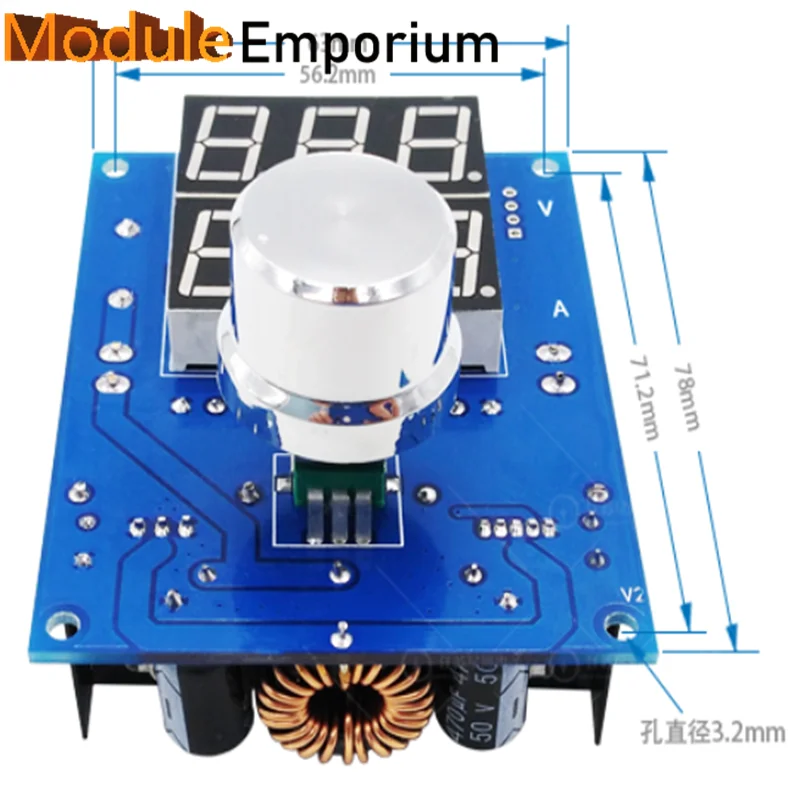 XH-M403 modulo regolatore di tensione e corrente digitale XL4016 scheda regolatore DC 8A ad alta potenza 12 v24v vendite di fabbrica 2LED