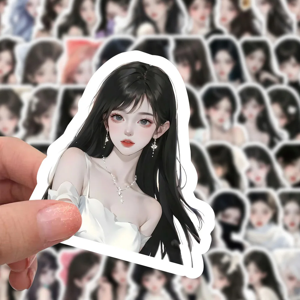 50/100pcs Anime Sexy Mixed Girl Waifu Graffiti Stickers Phone Luggage Laptop DIY Manga Pretty Girls Avatar Sticker Party Gift