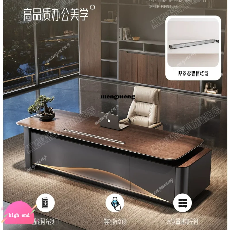 

r134 Boss desk light luxury high-end office modern simple manager supervisor desk high-end desk furniture