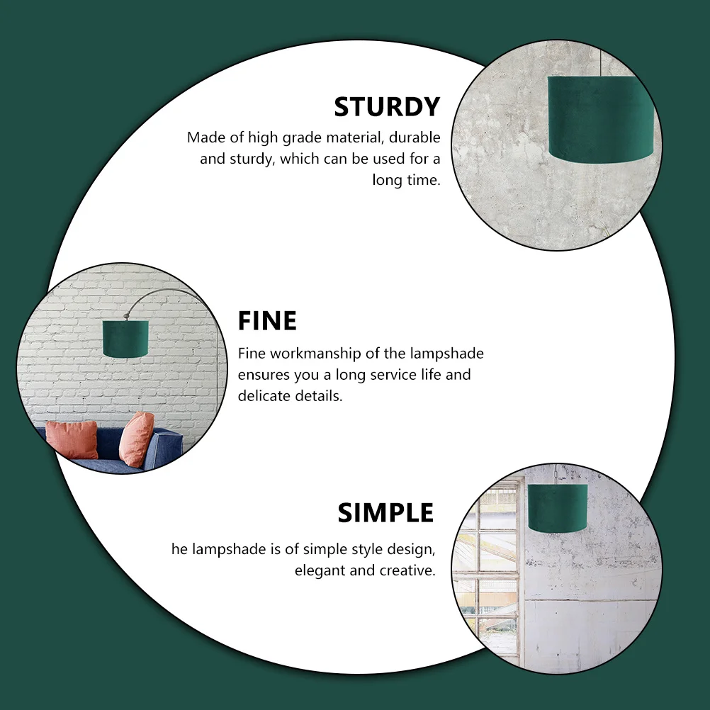 

Golden Lined Lampshade Premium Material Durable Long Term Use Bedroom Living Room Romantic Warm Atmosphere Exquisite Decorative