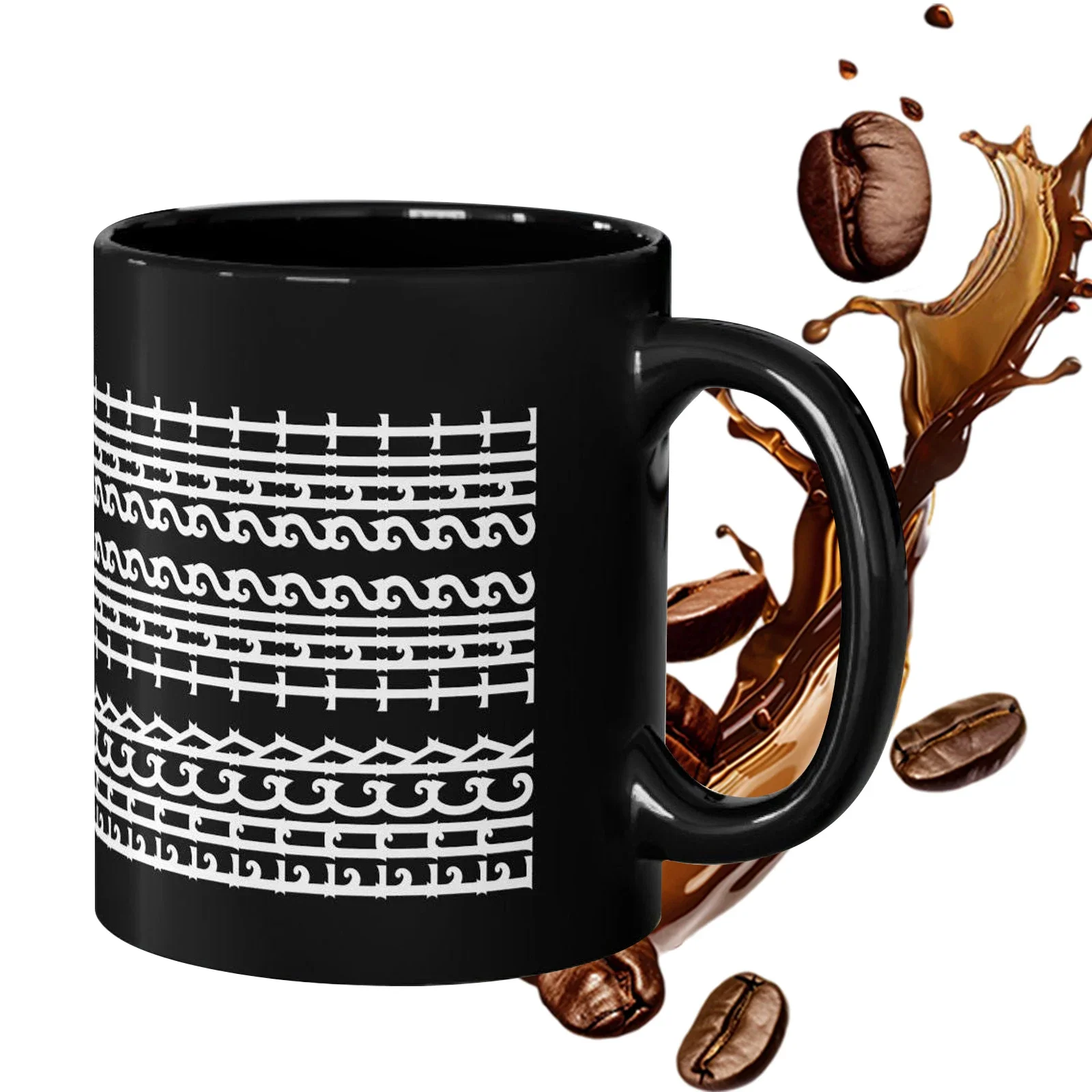 

Ceramic Coffee Mug Hidden Message Mug Microwave-Safe Drinkware Funny Coffee Cup for Home Office Insulated tumbler Ice coffee cup