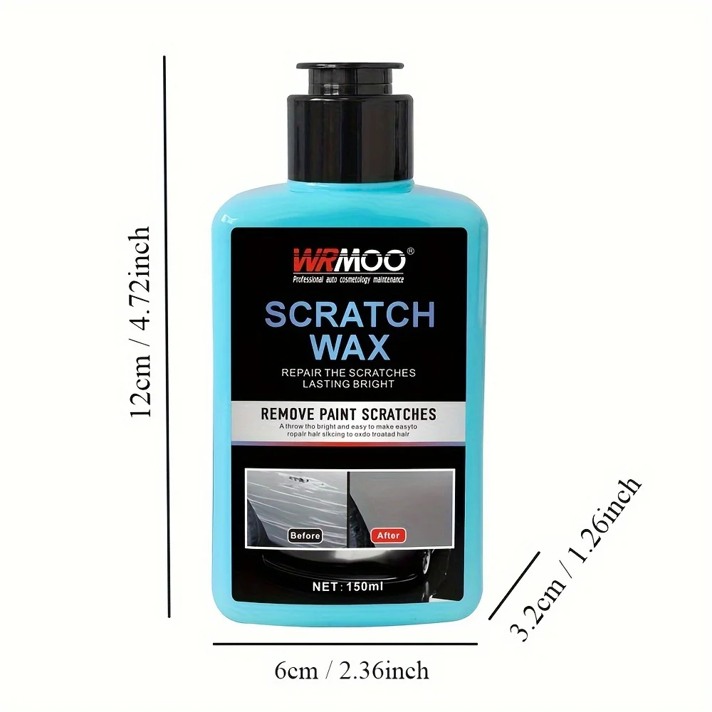 Car scratch repair wax - easy to restore and protect paint surface - long-lasting gloss, easy to refurbish polishing agent