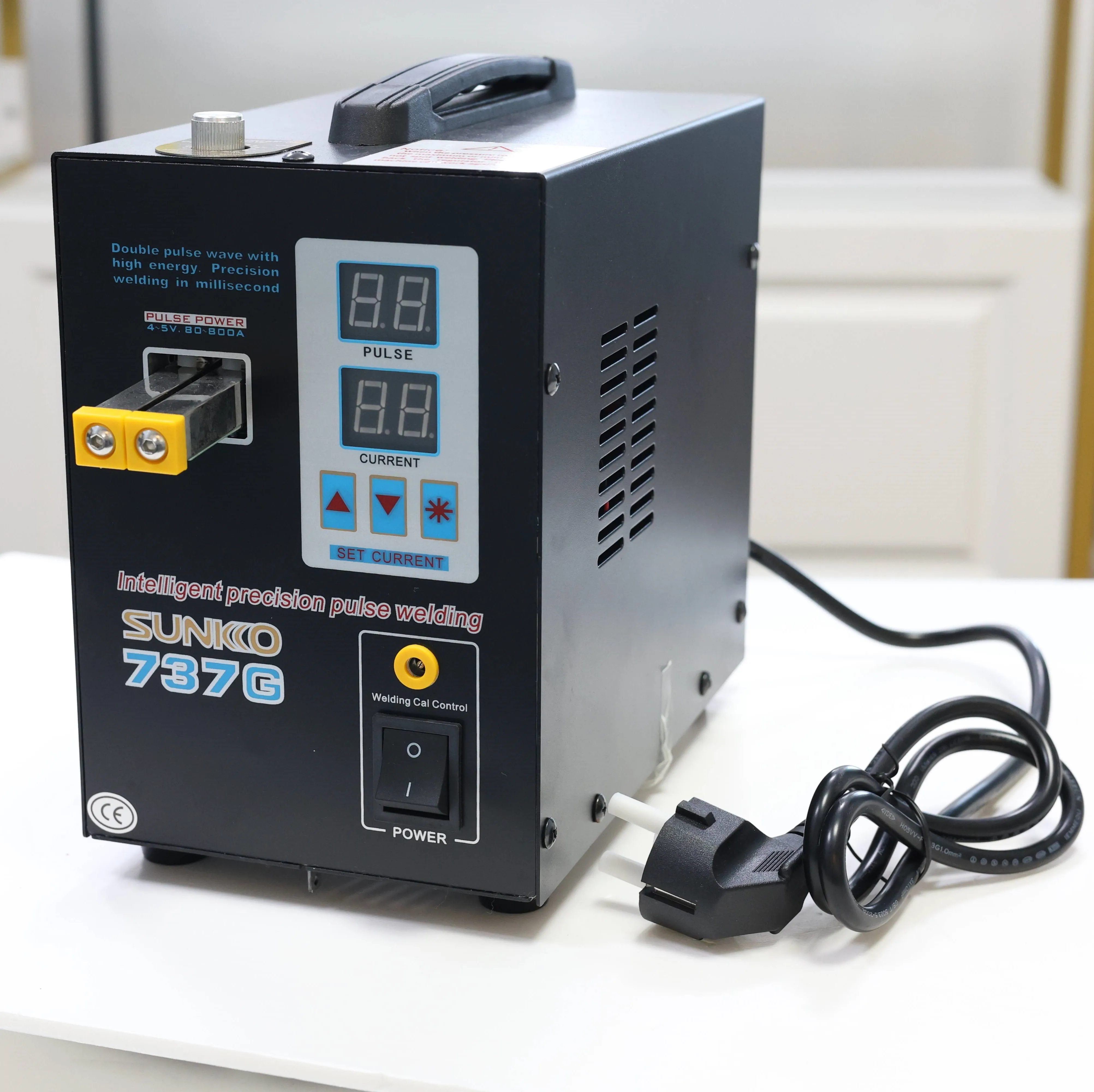 SUNKKO 2.8kw 737G Spot Welding Machine 110v/220v Pulse Lithium Battery Touch spot Welder Machine Can Welding 0.15mm Nickel Sheet