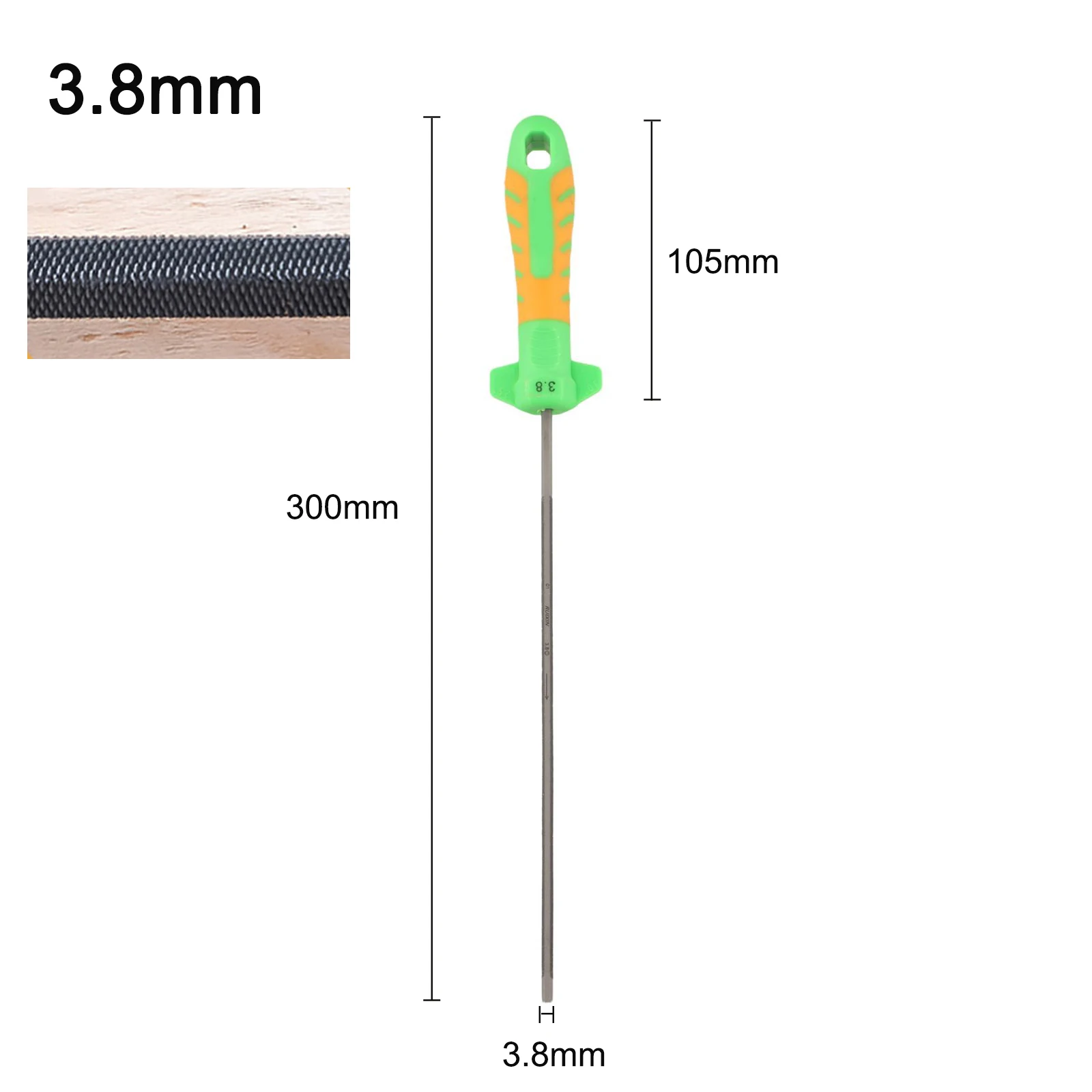 

Chainsaw File Hex Shape 1pc for Woodworking Chainsaw Chains 3 8/4 5/5 2mm Suitable for Different Chain Blade Counts and Sections