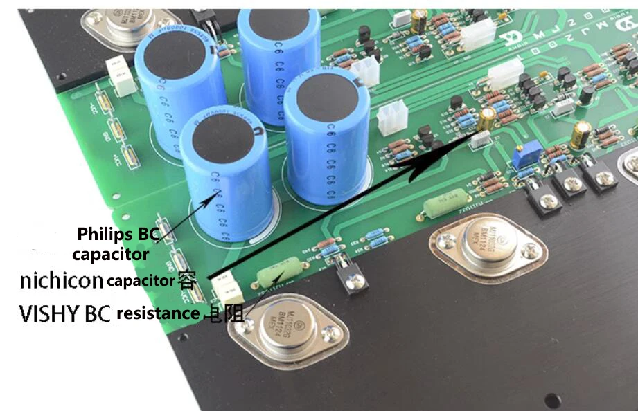 Finished 1 Pair High power 50W pure Class A MJ11032/MJ11033  HIFI rear stage high fidelity power amplifier board