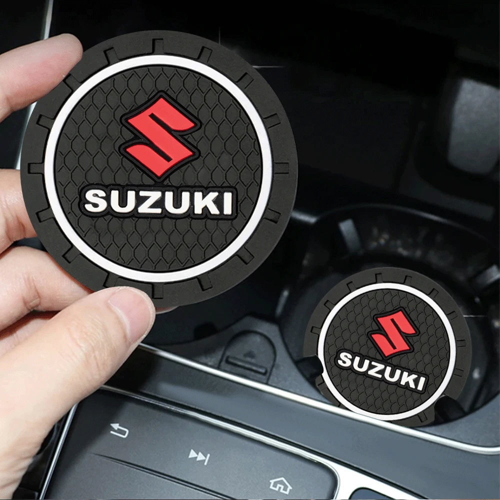 1/2 قطعة الوقايات سيارة سيليكون مكافحة الضوضاء كوب ماء وسادة اكسسوارات لسوزوكي جراند فيتارا الساموراي Gsx S750 فستروم جيمي ألتو