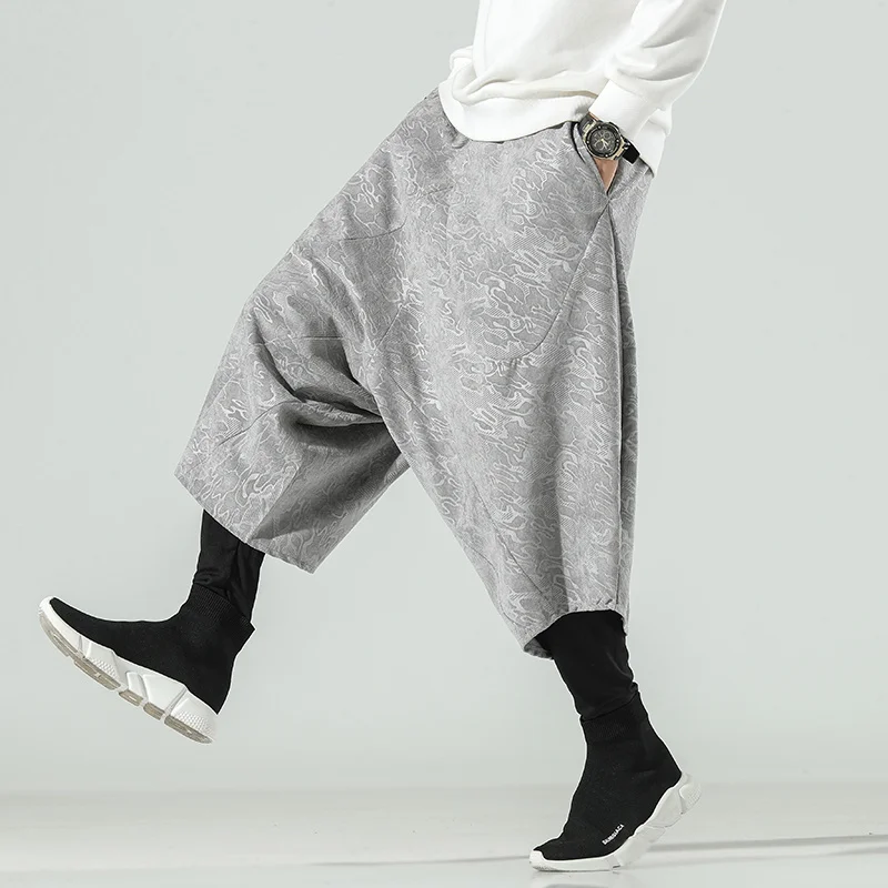 Autumn Winter Fashion Hip Hop Fake Two Pieces Casual Baggy Pants Korean Plus Size Trousers Harajuku Joggers Men Clothing