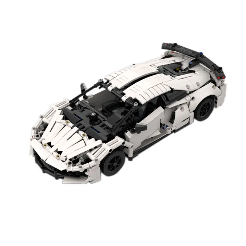 Building Block MOC-86861 Supercar Car Scale 1:14 To Construct Model Ornaments 1369PCS Children's Birthday Gifts Christmas Toys