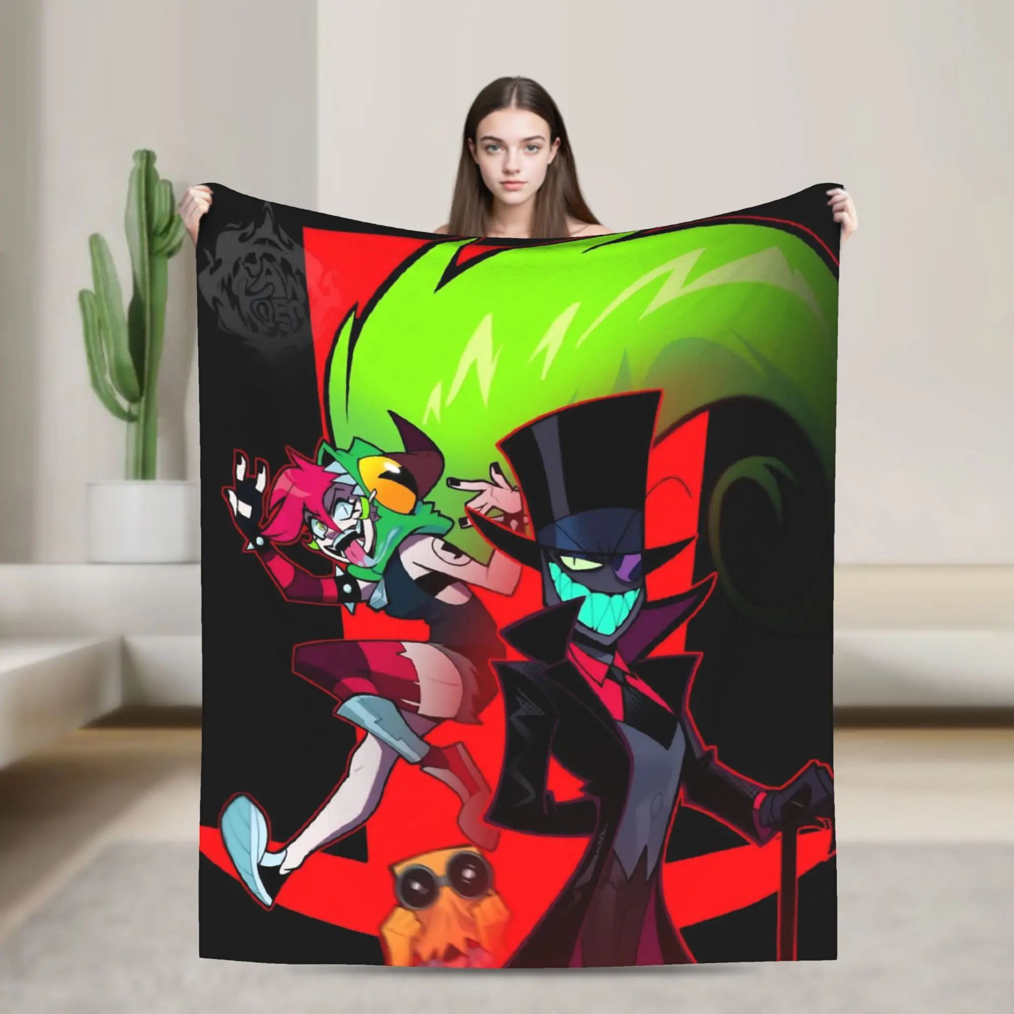 Comfortable Villainous Comdy Blanket Stuff Room Decorative  Throw Blankets Lightweight Thin Coral Fleece Plush for Car