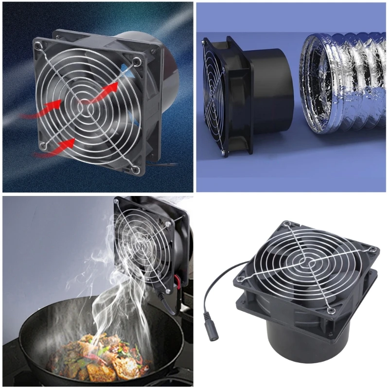 

12cm In Line Air Blower 12V 2.7A Ventilation Blower Ventilation Fan Bilge In Line Marine Bilge Strong Engine Air Blower Fan M4YD