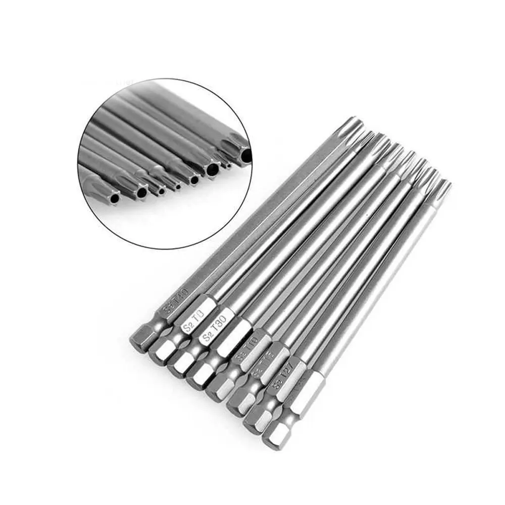 Binoax 8 Cái Tâm Bình Chứng Minh An Ninh Bộ Mũi Khoan Từ Tua Vít Đầu Torx Đầu Dẹp 1/4 "Lục Giác T8 T10 T15 t20 T25 T27 T30 T40