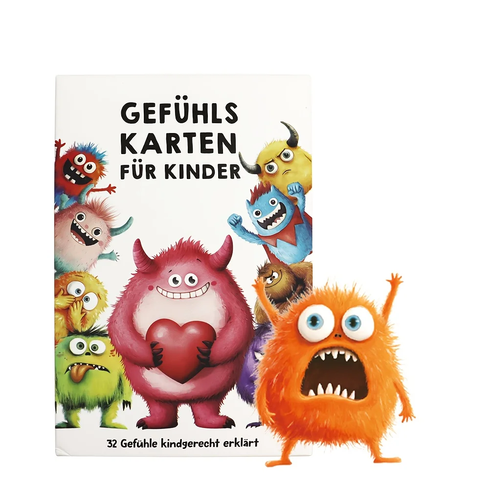 Emotion Monsters German Cards with Explanatory Texts, Intended for Teaching Use in Environments Such As Kindergartens, Home