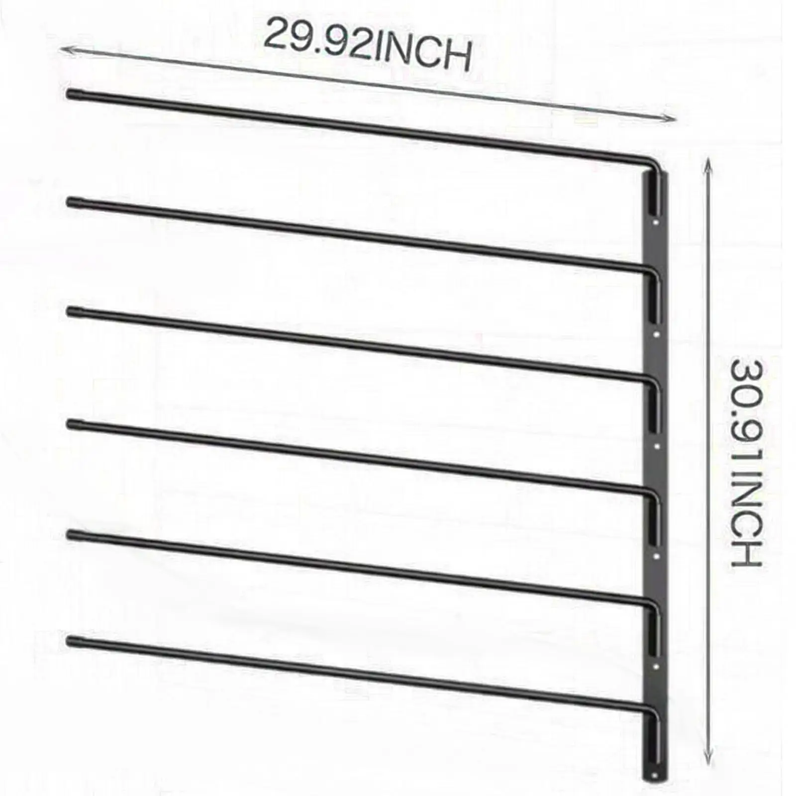 Heavy Duty Wall Mount Saddle Pad Rack, Cavalo Titular Cobertor, Long Rack Arms, Vários Acessórios, 2Pcs