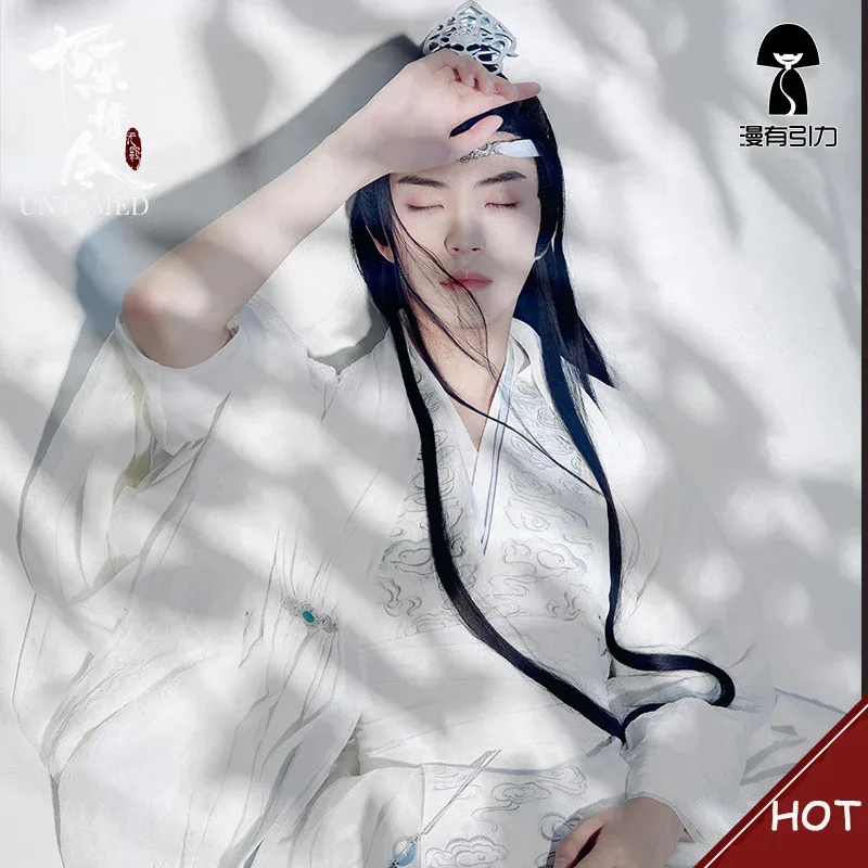 Lan Wangji Costume Cosplay Mo Dao Zu Shi Originale Lan Zhan Costume Antico Parrucca Wei Wuxian Yiling Patriarca Halloween