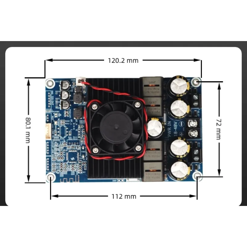 Nvarcher TPA3255 Class D 2.0 Channel Stereo Audio amplifier 2x300W  HIFI Digital Power Amplifier Board