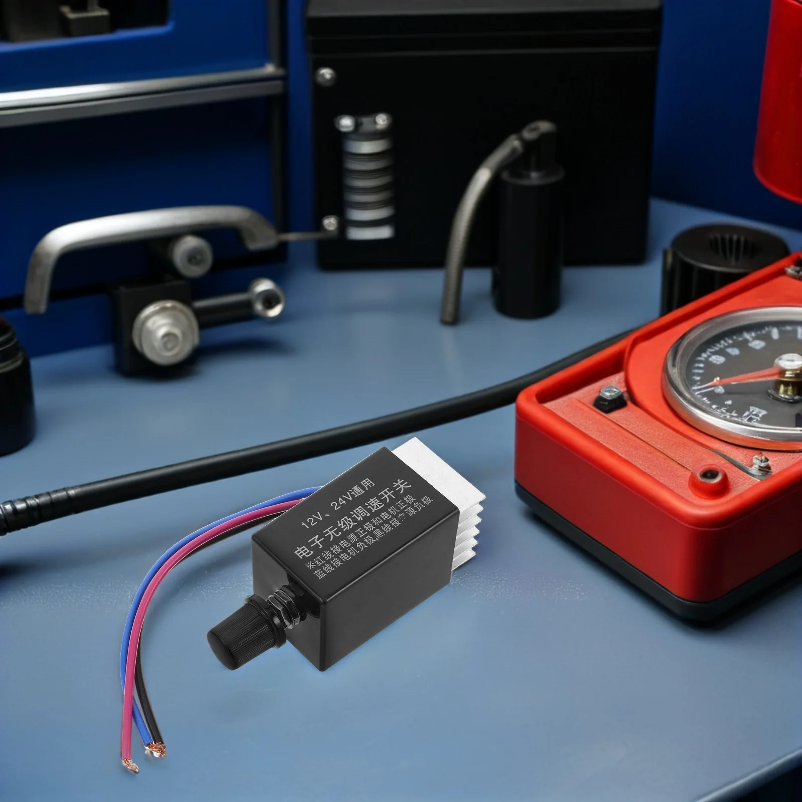 

Universal Dc Fan Speed Controller 12V 24V Electric Radiator Cooling Regulator Switch Variable Speed Control Smooth Driving