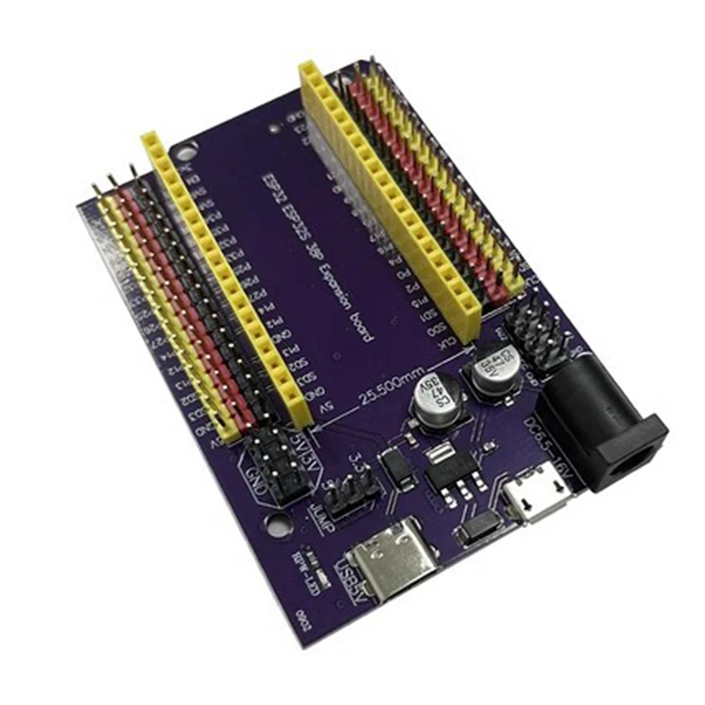 

Совместим с DiymoreIot, комплект из 2 предметов, 38 контактов для Esp32 EspWroom32, плата расширения идеально подходит для различных приложений