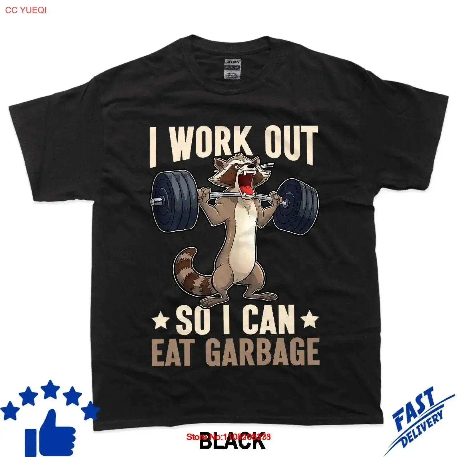 Camiseta divertida de mapache para gimnasio, entreno, así puedo comer basura, ropa informal lavada vintage, Top cómodo de moda para uso diario