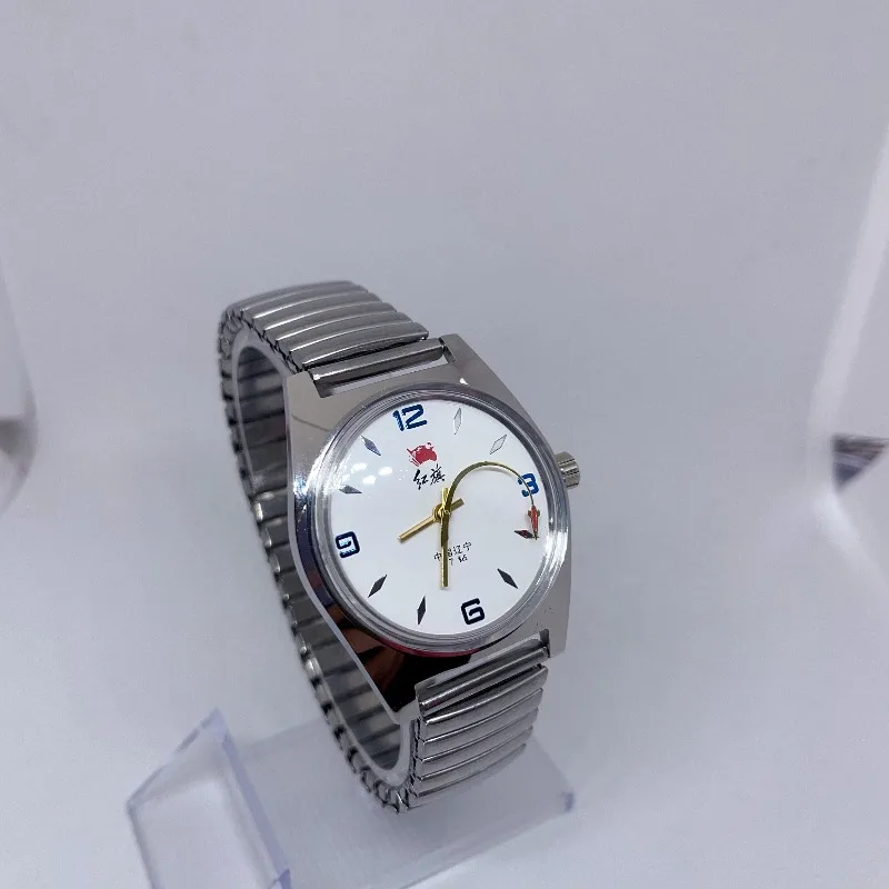 Red Flag Serves The People Men’s Manual Winding Mechanical Watch 7120 Classic 19 Jewels, Liaoning Domestic Vintage view 5