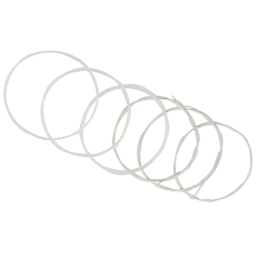 

6pcs Nylon Strings Classical Guitar Accessories Musical Instrument Parts Leopard Print Durable Replacement Bright Tone