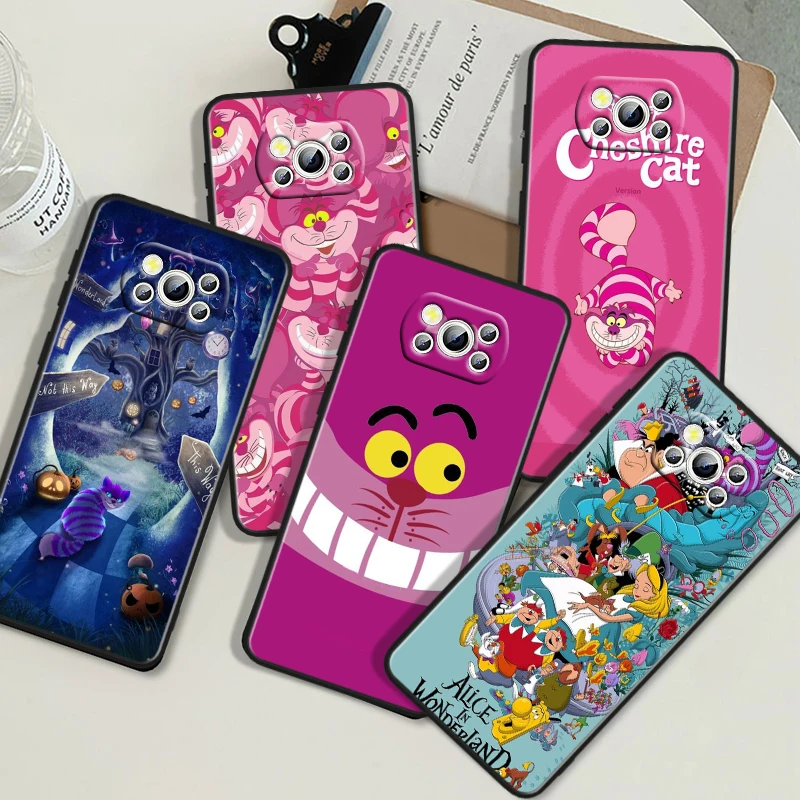 

Disney Alice Wonderland For Honor V20 10i 10X 9S 9X 9C 9A 8X 8C 8A 7S 7C 7A Magic 5 Lite Pro MAX Black Soft Phone Case