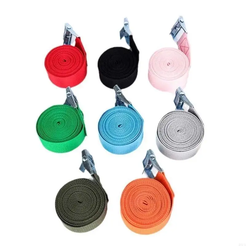 

R6FA Convenient Fasteners Essential Tie Down Strap Convenient Nylon Fasteners Adjustable Belt for Travel & Storage Needs