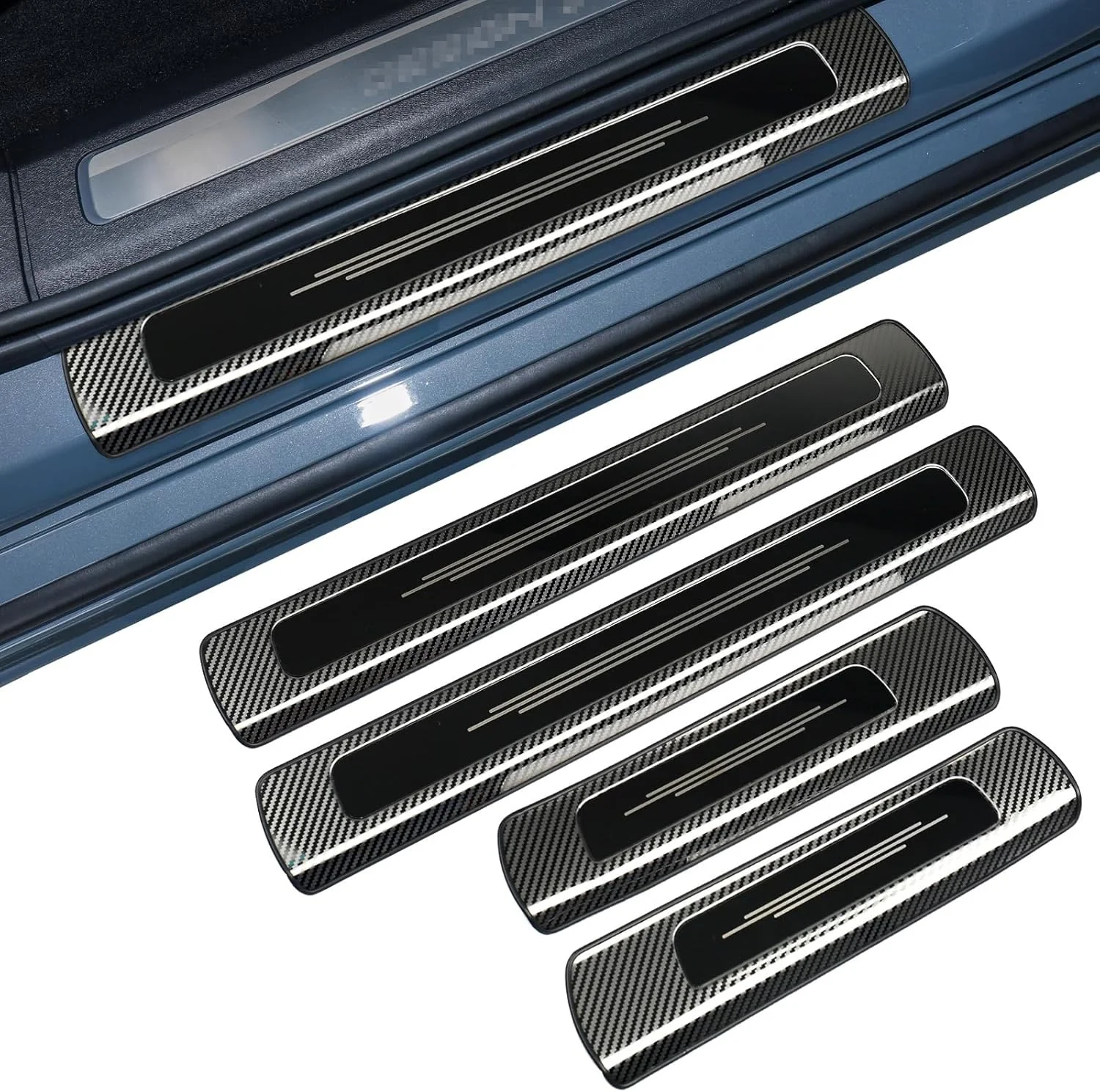 

For Volvo XC90 door sill protection strip decorative accessories car stickers car styling 2015-2026