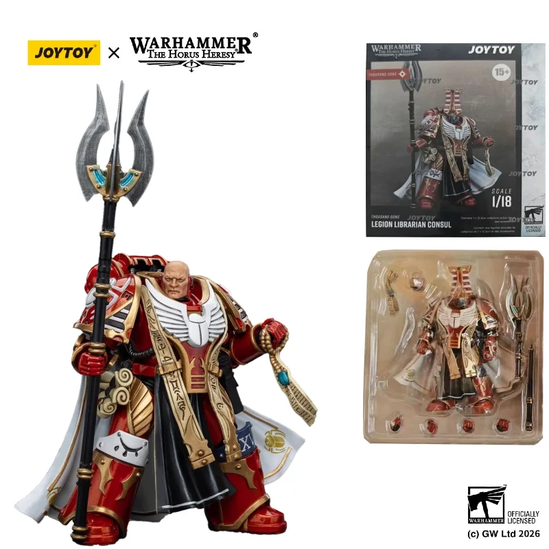 

In Stock 1:18 Scale JOYTOY 40K HH Thousand Sons Legion Librarian Consul JT6083 Action Figure Anime Model Collectible Toy