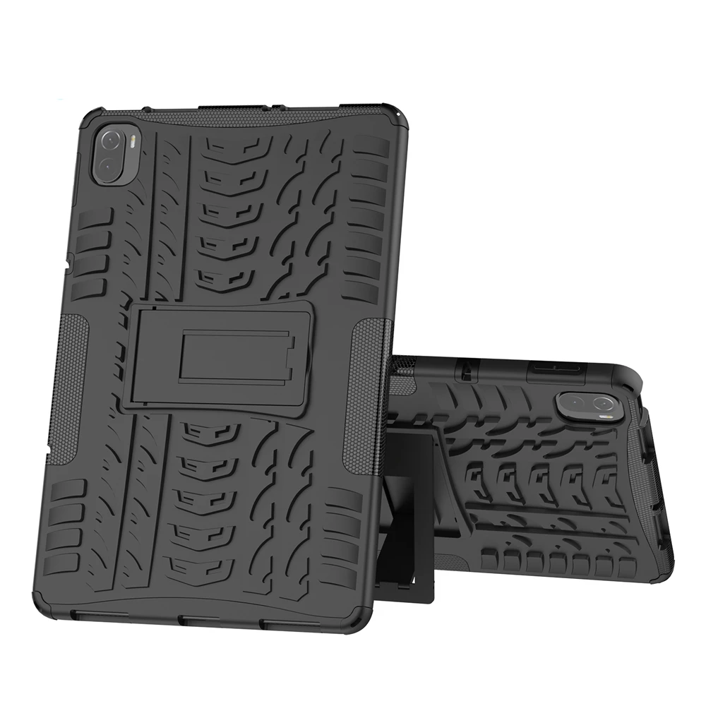 Tablet Cover For Xiaomi Pad 5 Pro Tire Pattern With Stand For Mi Pad 2 3 4 Shockproof Pc And Tpu Double Shell Case