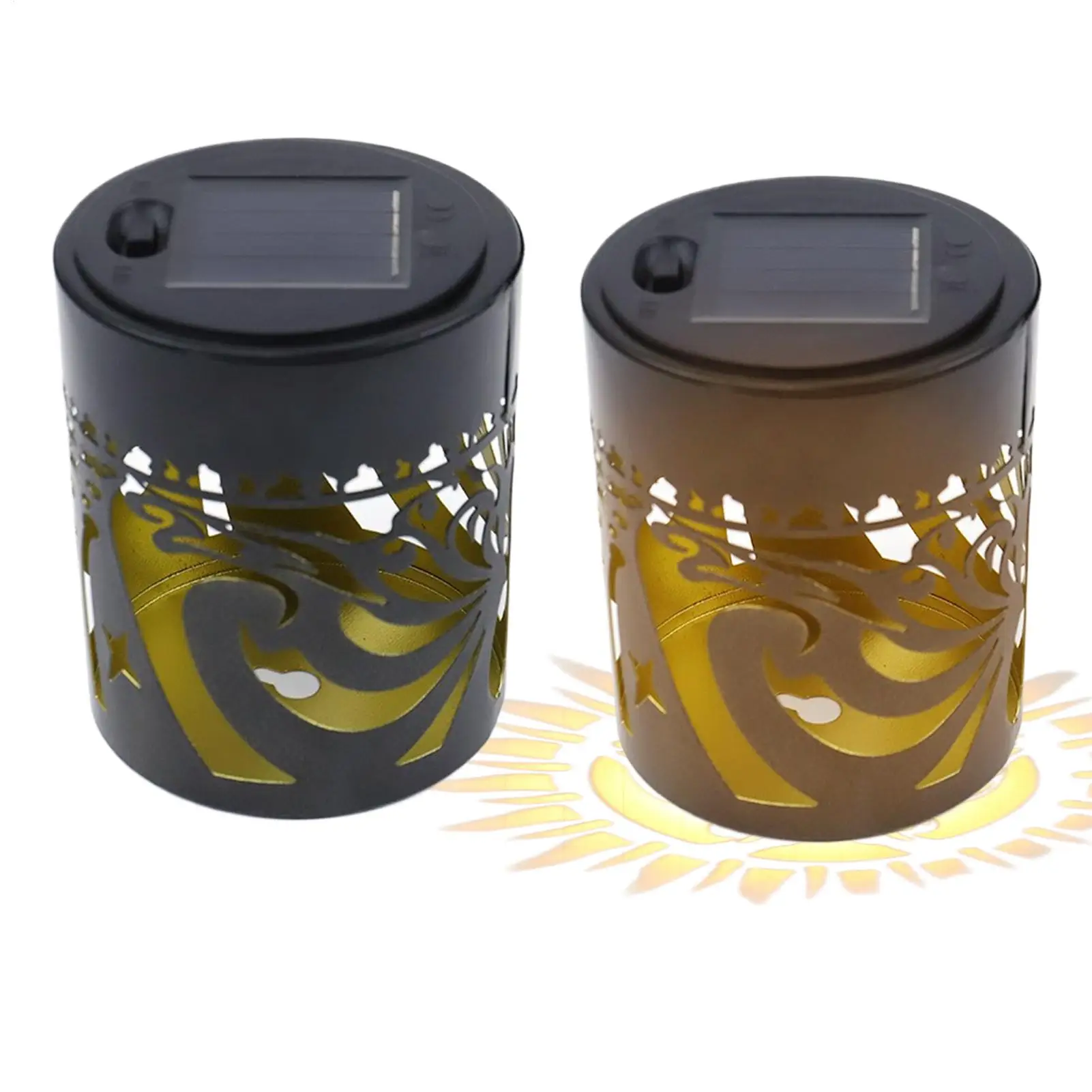 Solar Deck Lights Color Changing Butterfly Wall Projector Lights Fence Solar Lighting for Outdoor Apartment Garden Post Patio