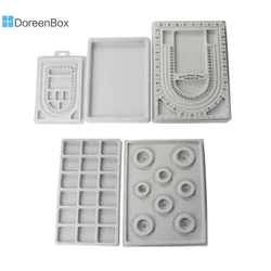 Grey Flocking Bead Board Beading Tray For DIY Bracelet Necklace Stringing Jewelry Design Board Loose Beads Empty Tray Tool 1PC