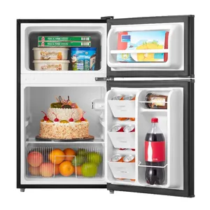 Kulkas Mini Dua Pintu Arctic King 3,2 Cu ft dengan Freezer, Hitam, E-Star, ARM32D5ABB 8 kulkas dengan penjualan terbaik dengan freezer - №
