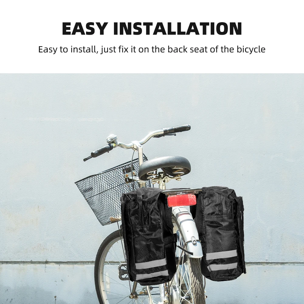 Rücksitz-Gepepptasche، متعددة الوظائف Fahrradsatteltasche، Große Kapazikot Fahrraddrager-Hecktasche، Wasserdicht