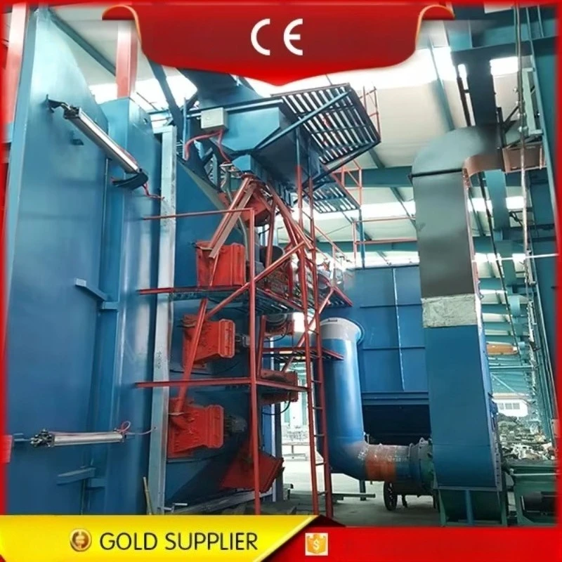 Hook Type Shot Blasting Machine for Textile Machinery Parts Cleaning Rust Prevention Surface Treatment Customized Design Sale
