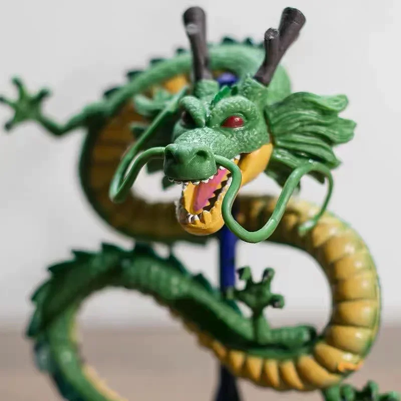 12Cm Dragon Ball Cyan Dragon Handmade Model Figure Decoration Z Anime Dragon Doll Toy Decoration Birthday Gift