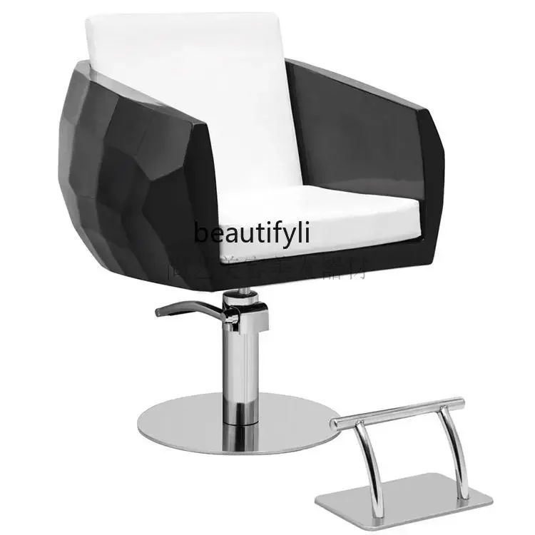 

A17 Fiberglass Hairdressing Chair Hair Salon Hair Cutting Chair Barber Shop