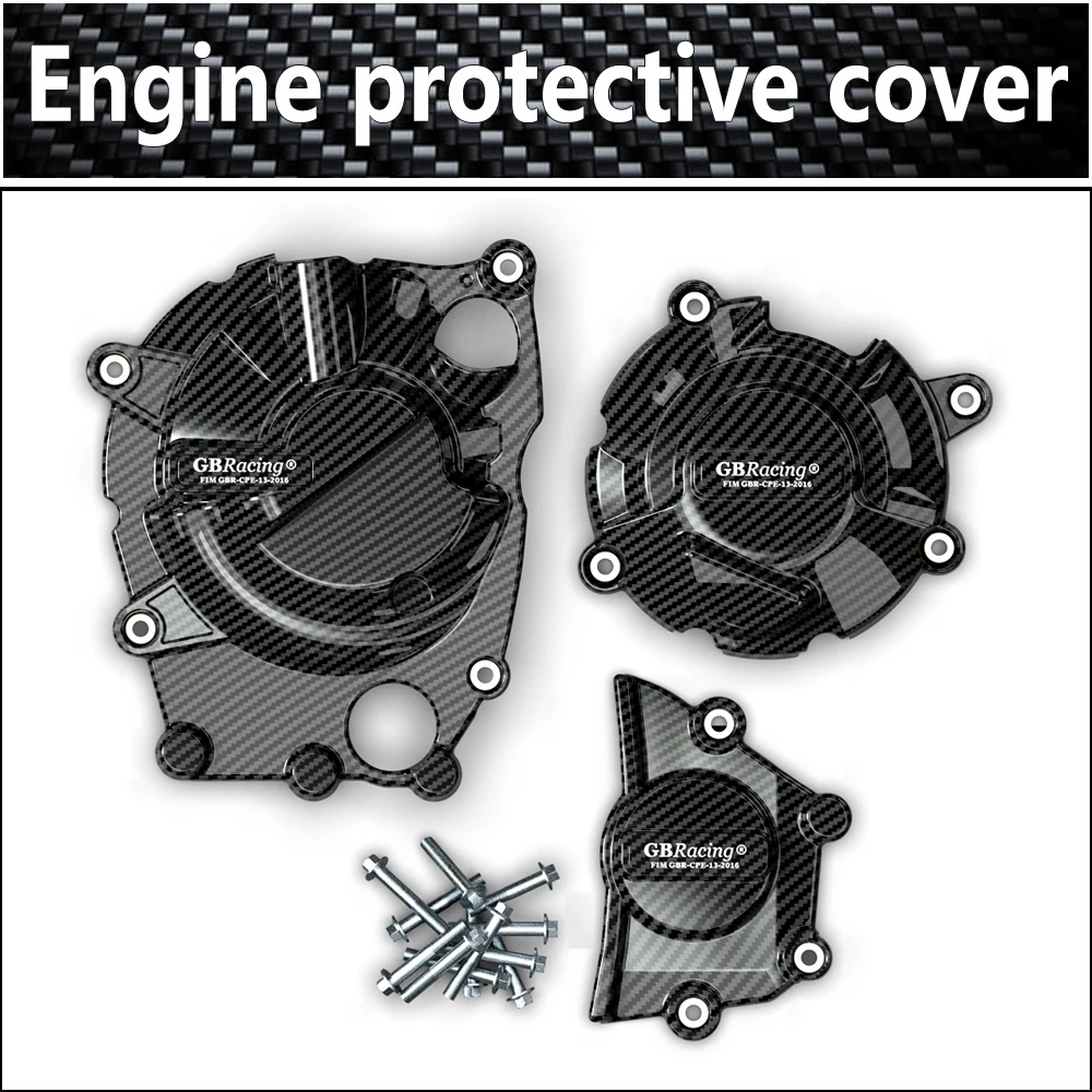 Motorcycles Engine protective cover for Kawasaki ninja ZX-25R 2020-2023 ZX-4R ZX-4RR 2023-2024 carbon fiber printing