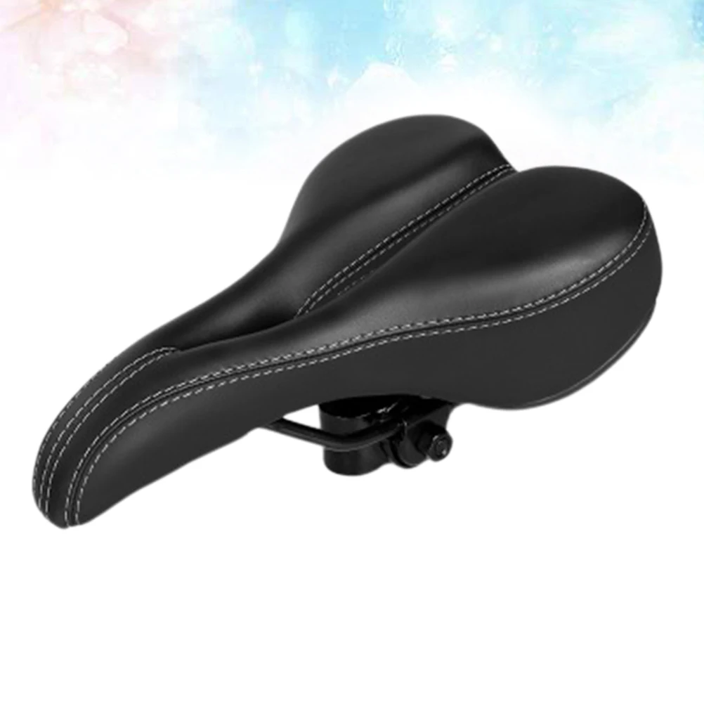 

1Pc High Quality Leather Bike Saddle Breathable Hollow Comfort Seat for Cycling Enthusiasts