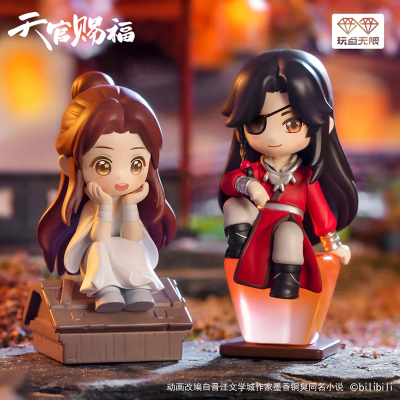 Tian Guan Ci Fu Blessing Blind Box Original Heaven Officials Hua Cheng Xie Lian  Kawaii Action Figure Surprise Box Blessing Gift