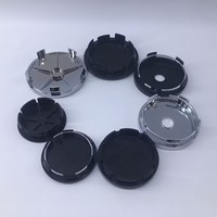 4pcs black silver no logo DIY ForAlfa Romeo 49mm 50mm 56mm 60mm 65mm 68mm Car Wheel Hub Center Caps Auto Accessories Replacement