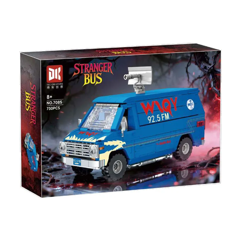 IN STOCK 7085 MOC Idea Stranger Bus Building Blocks Assembling Vehicle Bricks Model DIY Adult Toy Christmas Gift Set