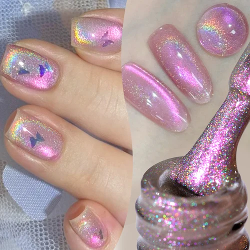 Imagen 2 del producto BORN PRETTY 10ml Auroras Rainbow Cat esmalte de uñas de Gel magnético brillo láser semipermanente remojo UV LED barniz manicura DIY