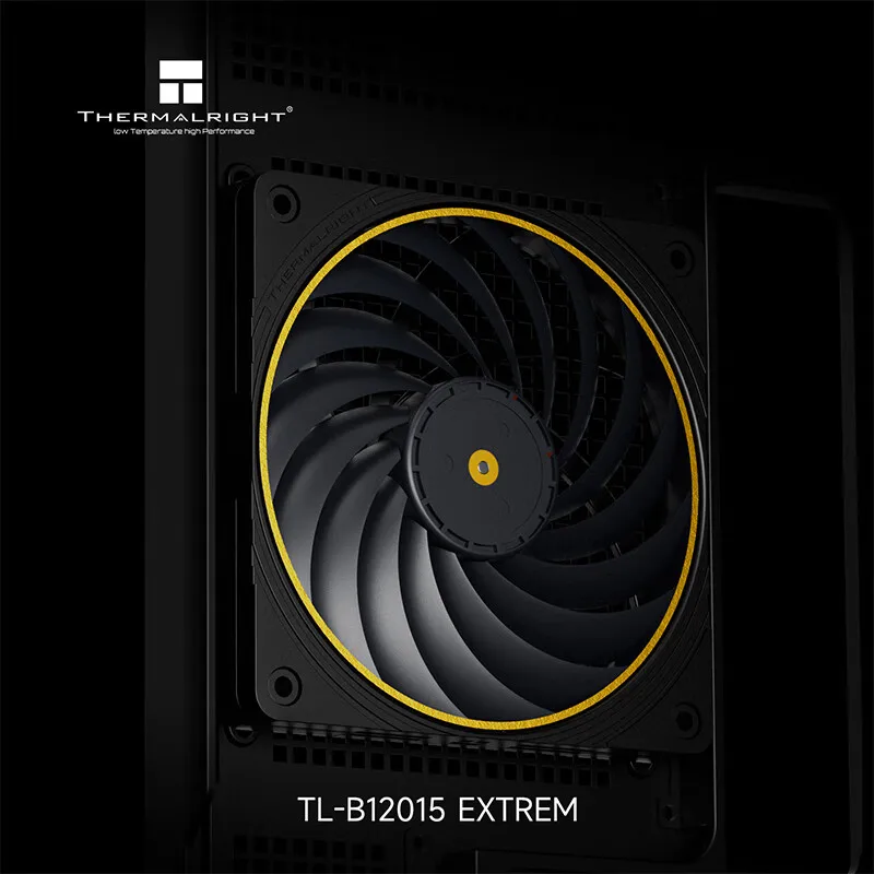 Thermalright TL-B12015 EXTREM 12cm chassis cooling fan/120x120x15mm/LCP fan blades/double ball bearings/low noise/PPS frame view 4