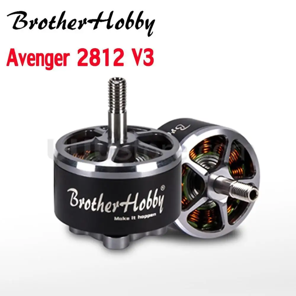

4pcs Brotherhobby Avenger 2812 V3 900KV Brushless Motors 5-8S Titanium Alloy hollow shaft for FPV Racing Drone