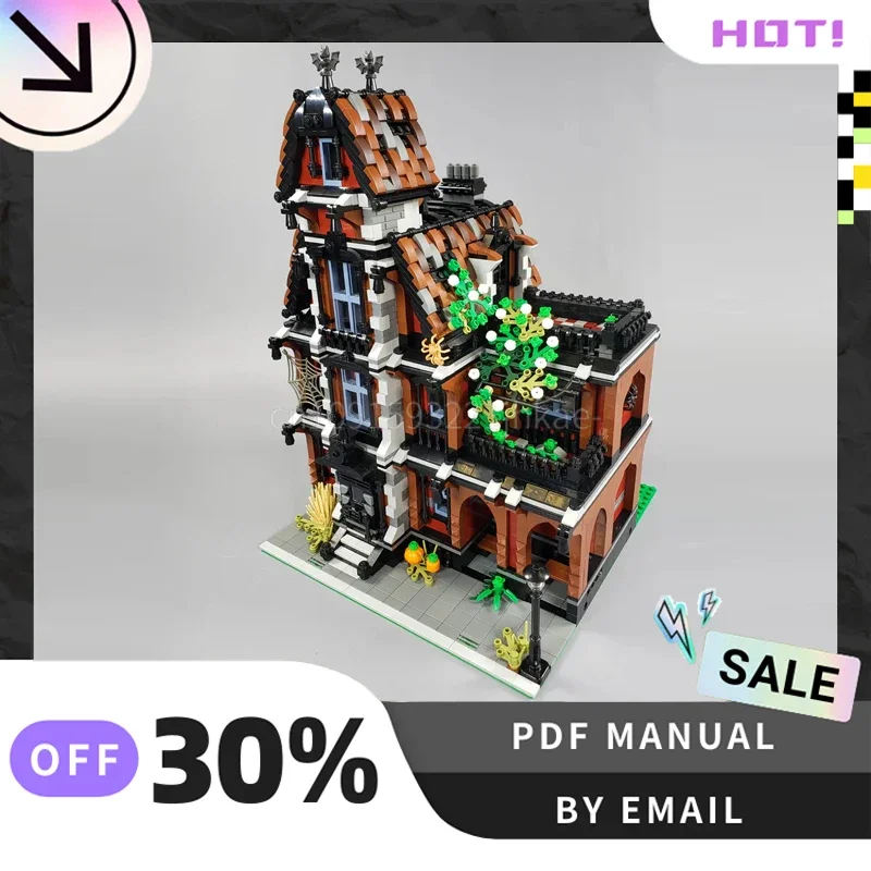 [4090PCS] 맞춤형 MOC 유령의 집 크리 에이 티브 빌딩 블록 세트 STEM 교육 장난감 건설 모델 키트 생일 선물