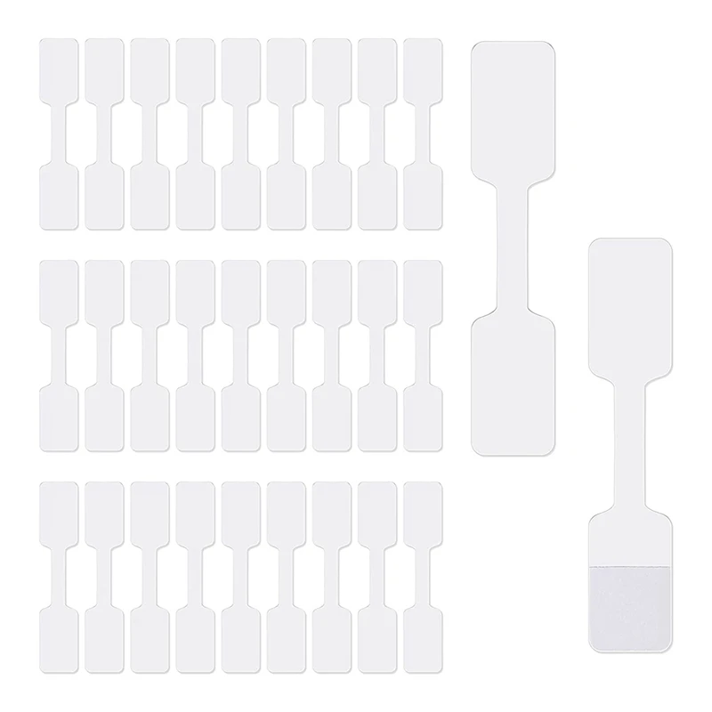 500Pcs Blank Jewelry Price Tags Stickers Jewelry Price Label For Necklace Earring Price Identify Rectangle Label